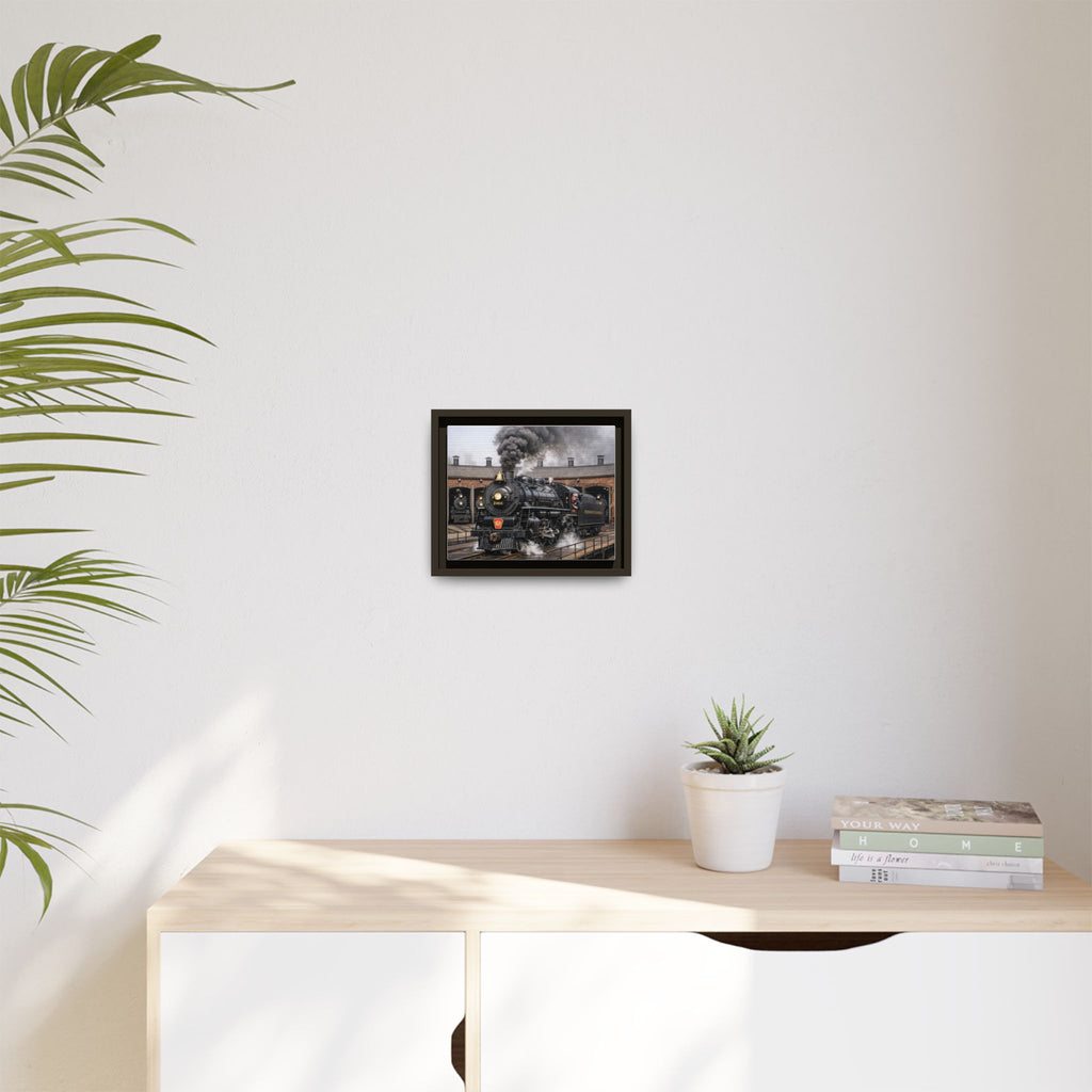 Framed Steam Train/Matte Canvas60 (Multi-color)