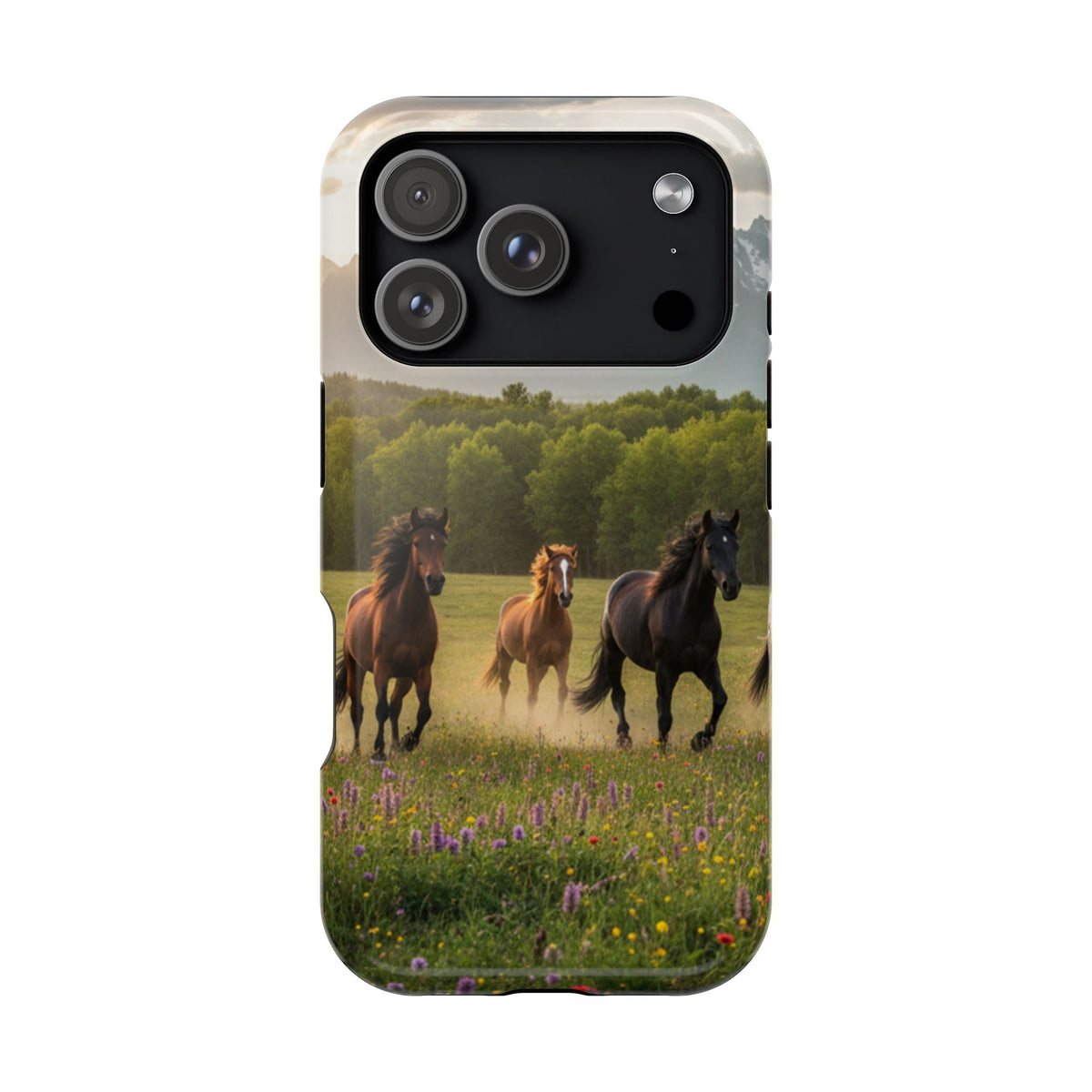 Running Horses Phone Case | Magnetic Impact-Resistant Case