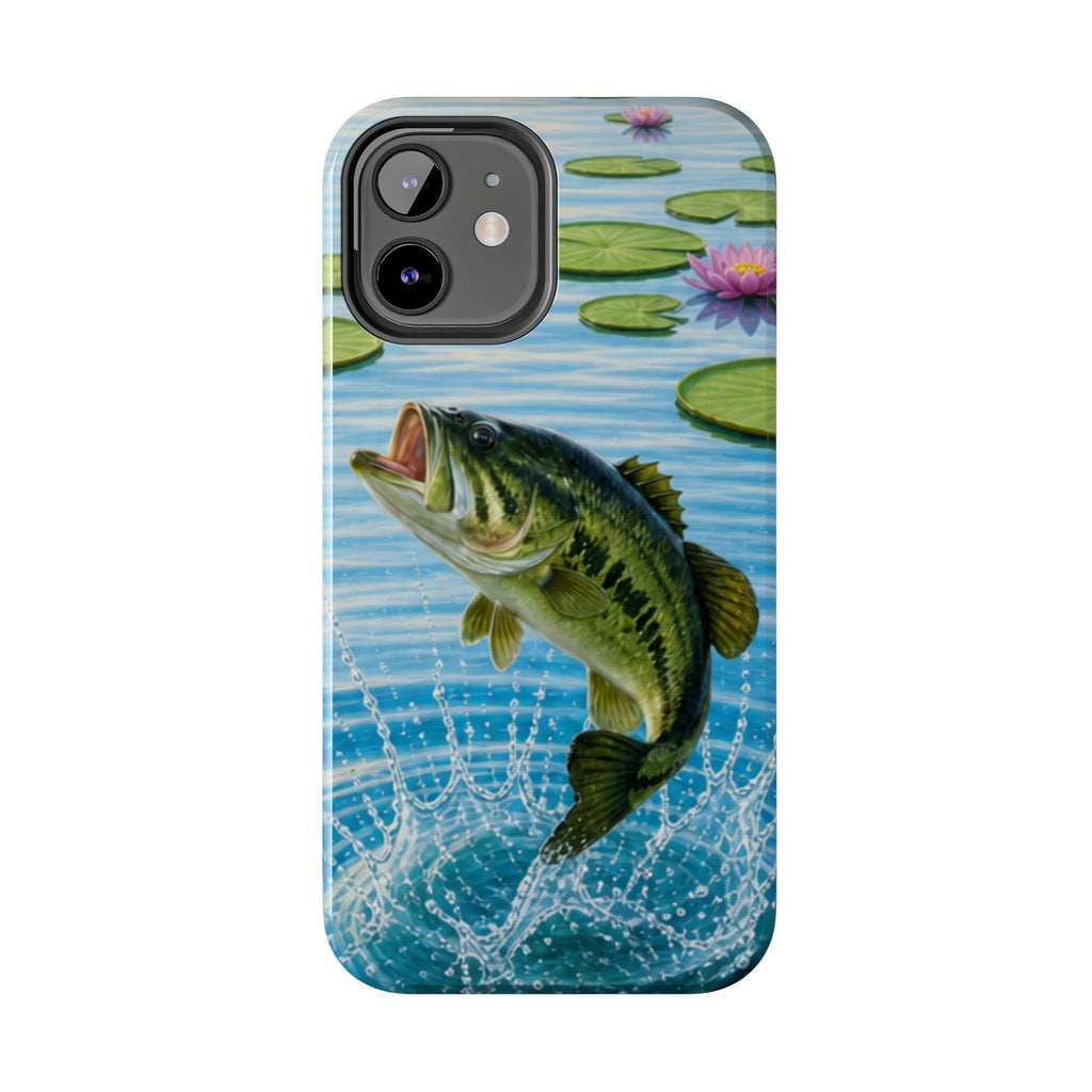 Largemouth Bass Jumping Phone Case | Tough Phone Case