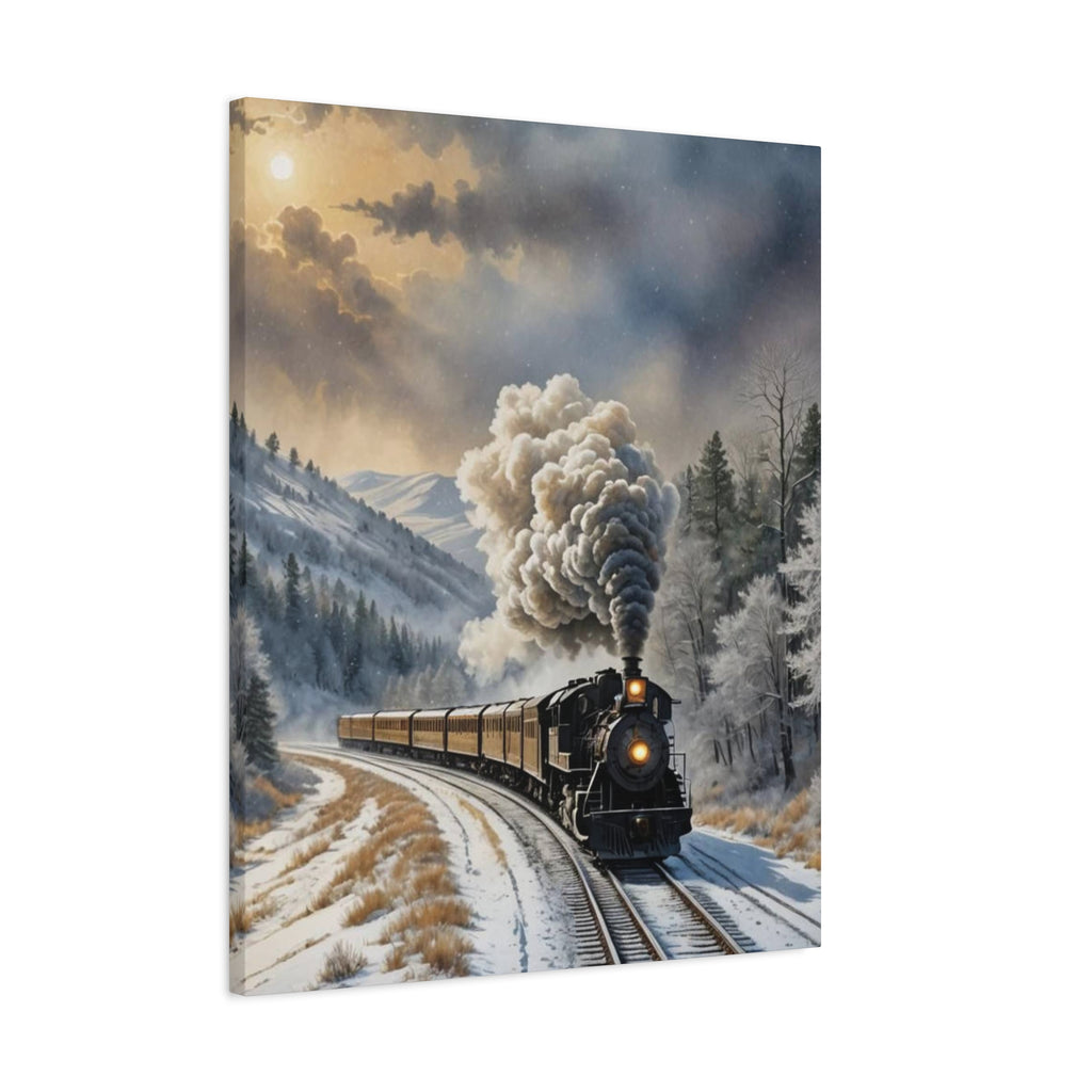 Matte Canvas, Steam Train  Stretched, 1.25"