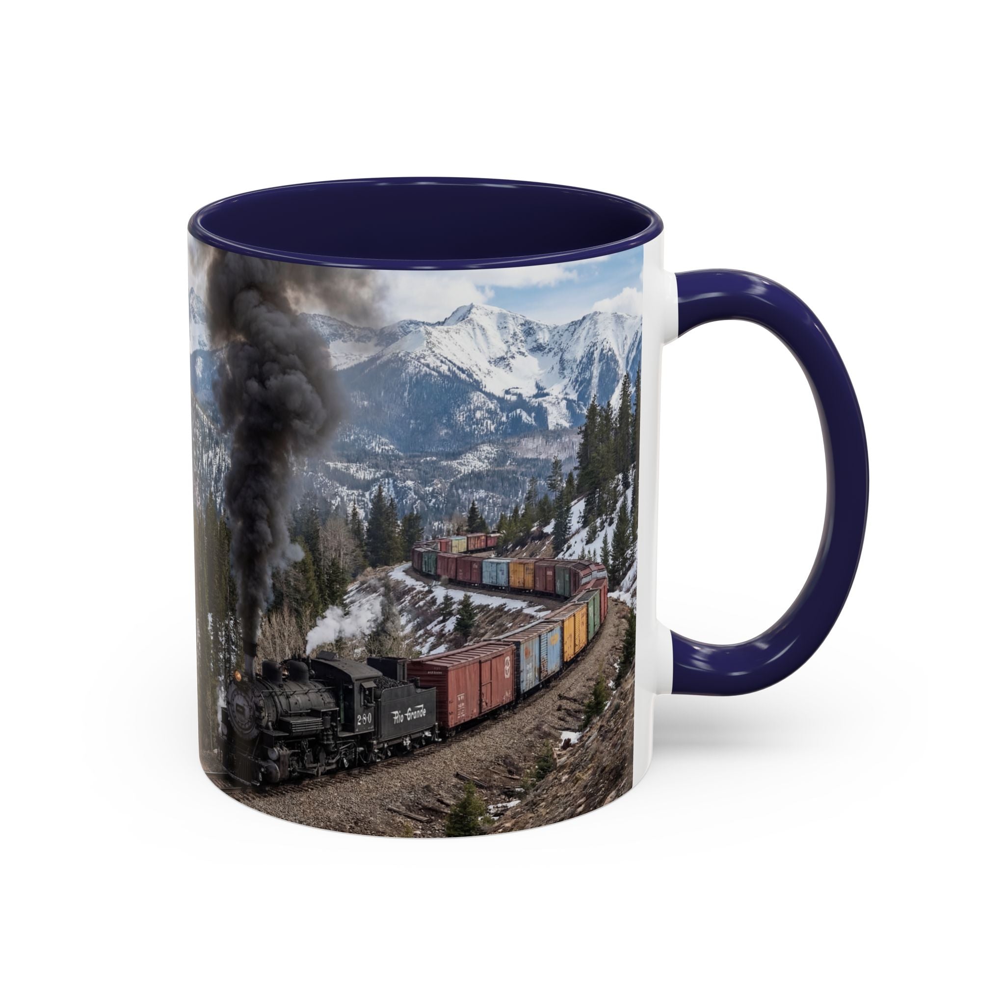 Accent Coffee Mug (11, 15oz)/Steam Train