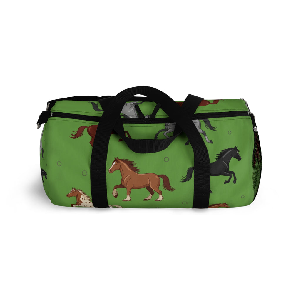 Copy of Green Equestrian Horse Pattern Duffel Bag / Travel Gym Overnight Bag