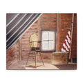 Vintage Attic Scene Canvas | Stretched Wall Art
