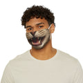 Cat Mouth Face Mask Snug-Fit Polyester Face Mask | Cute Cat Teeth Design