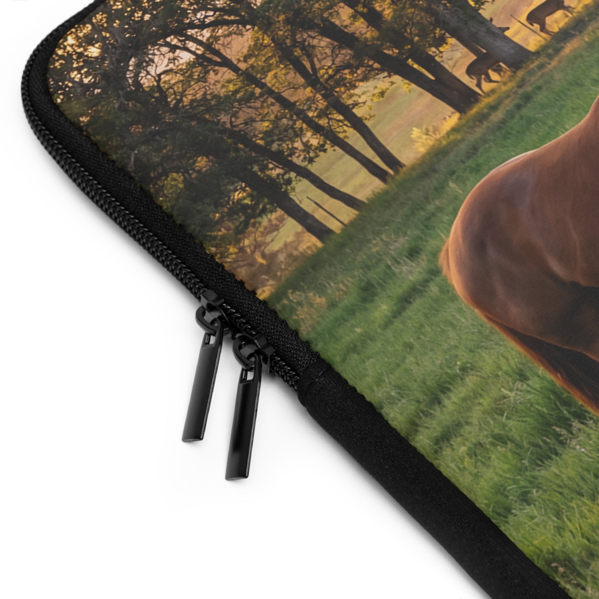 Laptop Sleeve Horse Pasture / Scenic Grazing Horses Laptop Case