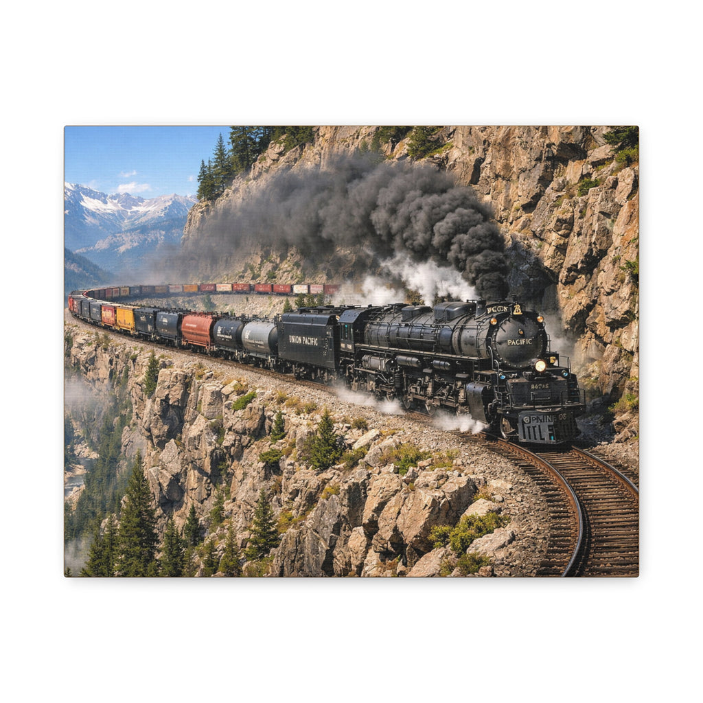 Big Boy Steam Locomotive Train Canvas
