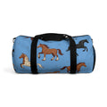 Blue Galloping Horses Duffel Bag / Equestrian Travel & Gym Bag