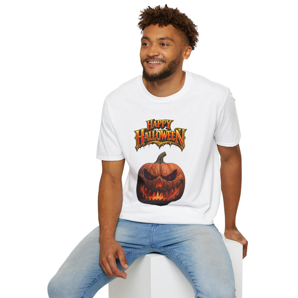 Happy Halloween Pumpkin T-Shirt | Jack-O'-Lantern Graphic Tee
