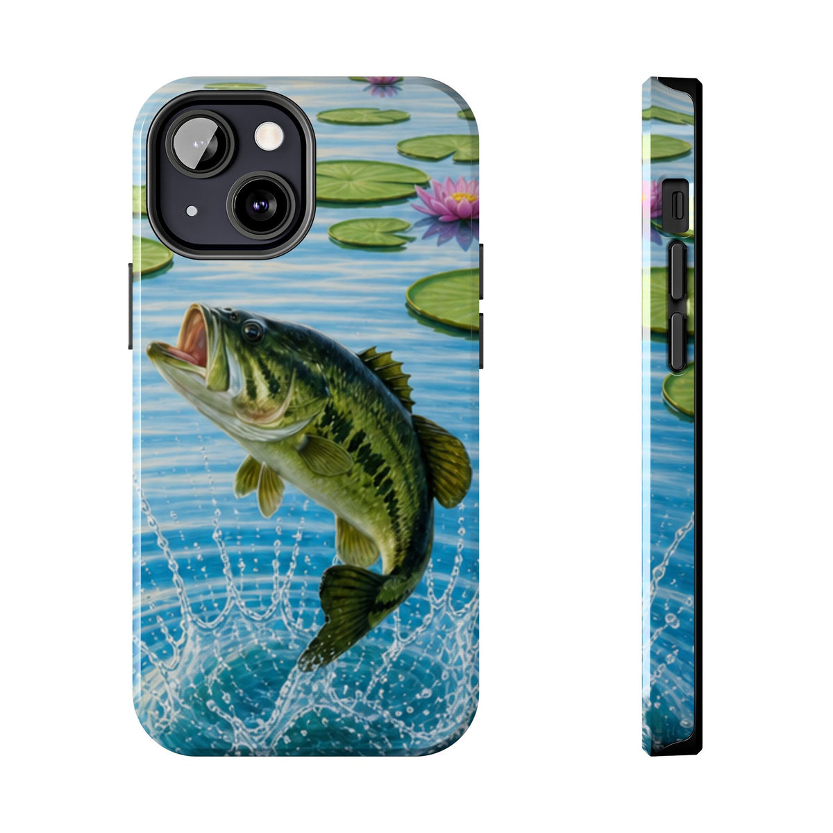 Largemouth Bass Jumping Phone Case | Tough Phone Case