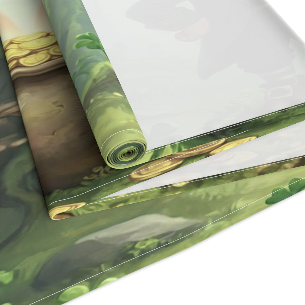 Leprechaun Pot of Gold Table Runner | St. Patrick's Day Rainbow Decor