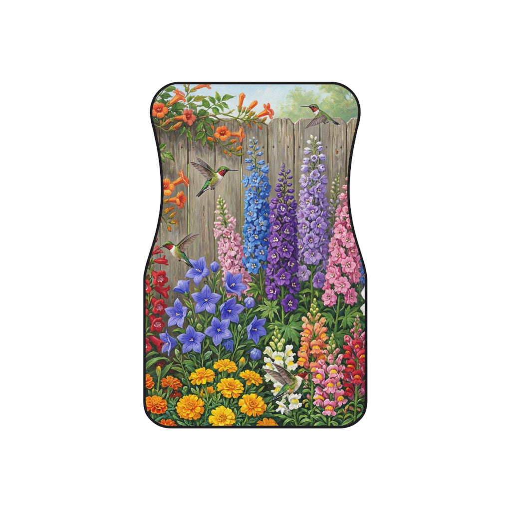 Cottage Garden Hummingbirds Car Mats (Set of 4)