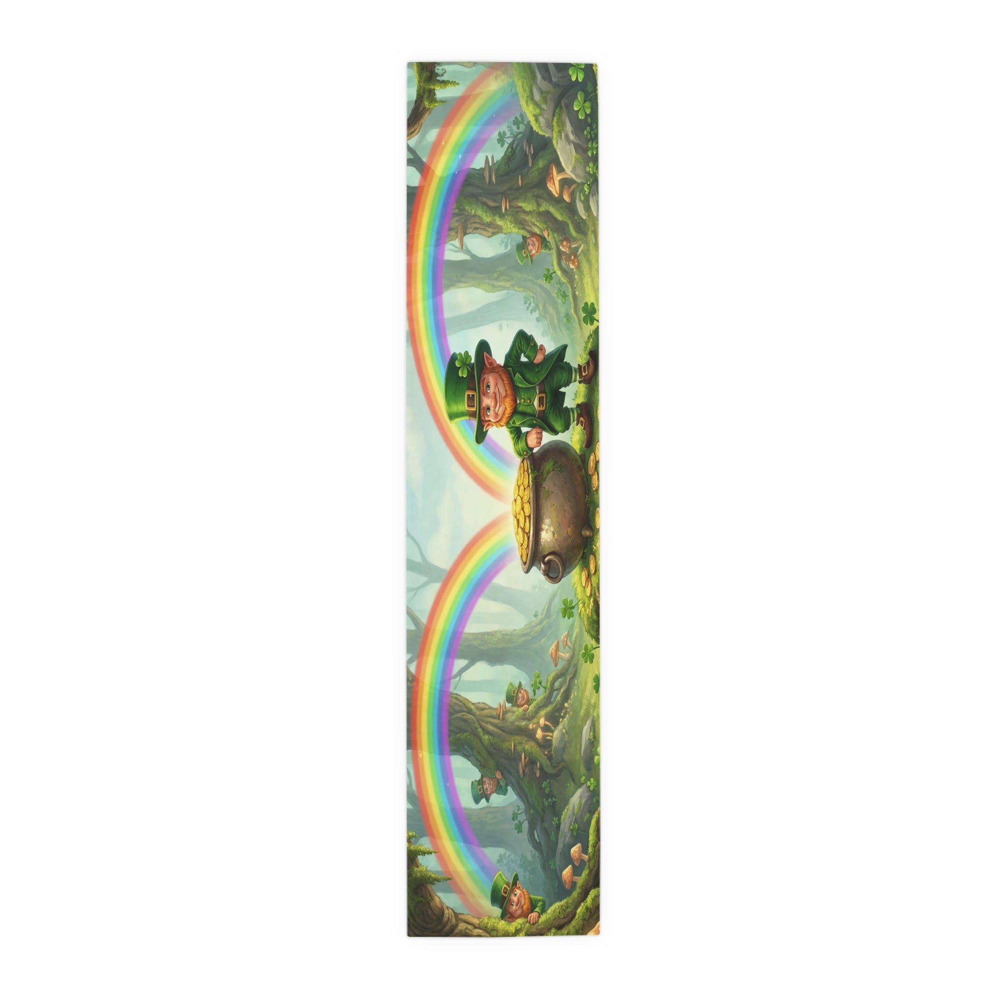 Leprechaun Pot of Gold Table Runner | St. Patrick's Day Rainbow Decor
