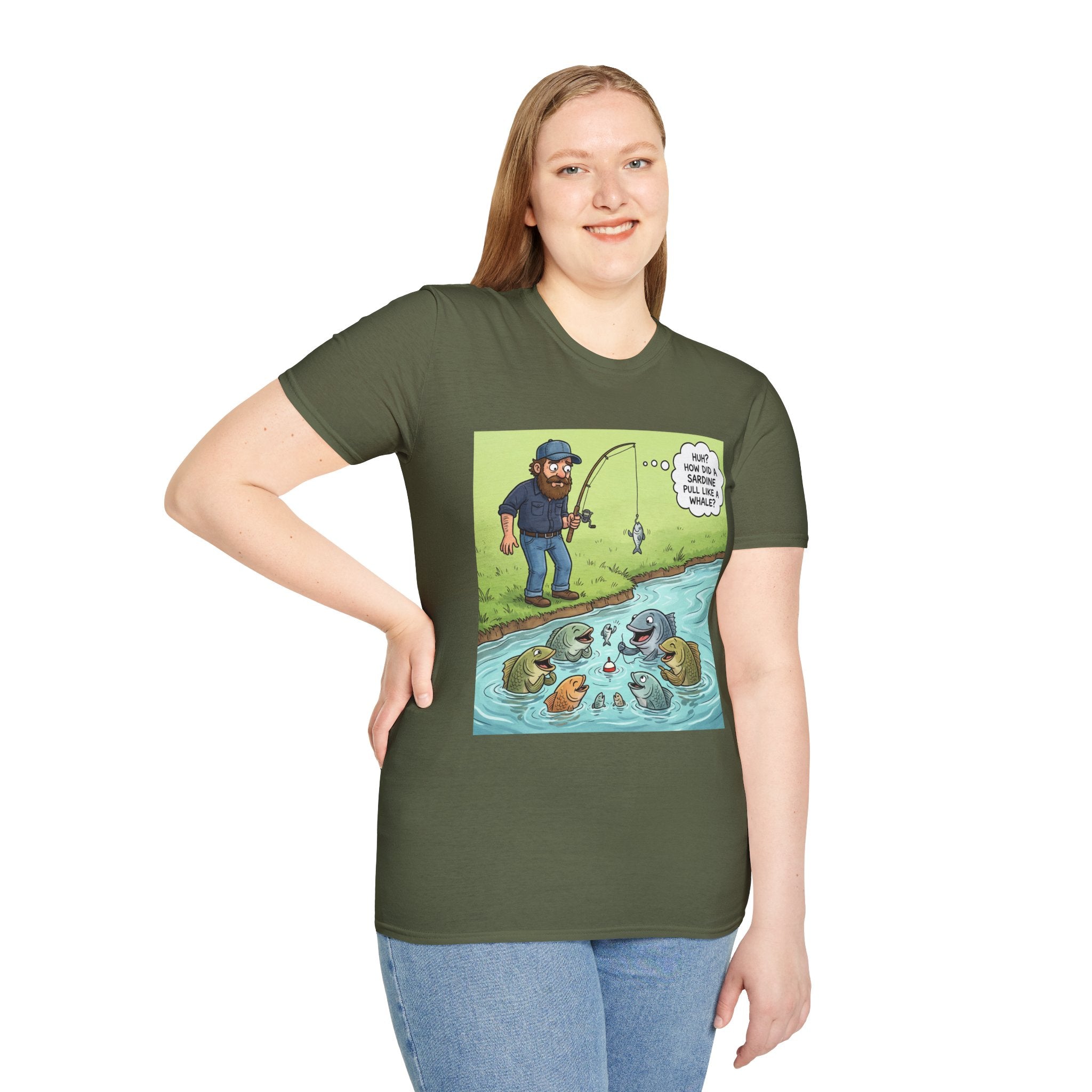 T-Shirt/Fishing Bass Cartoon | Funny Lure, Pond Fish