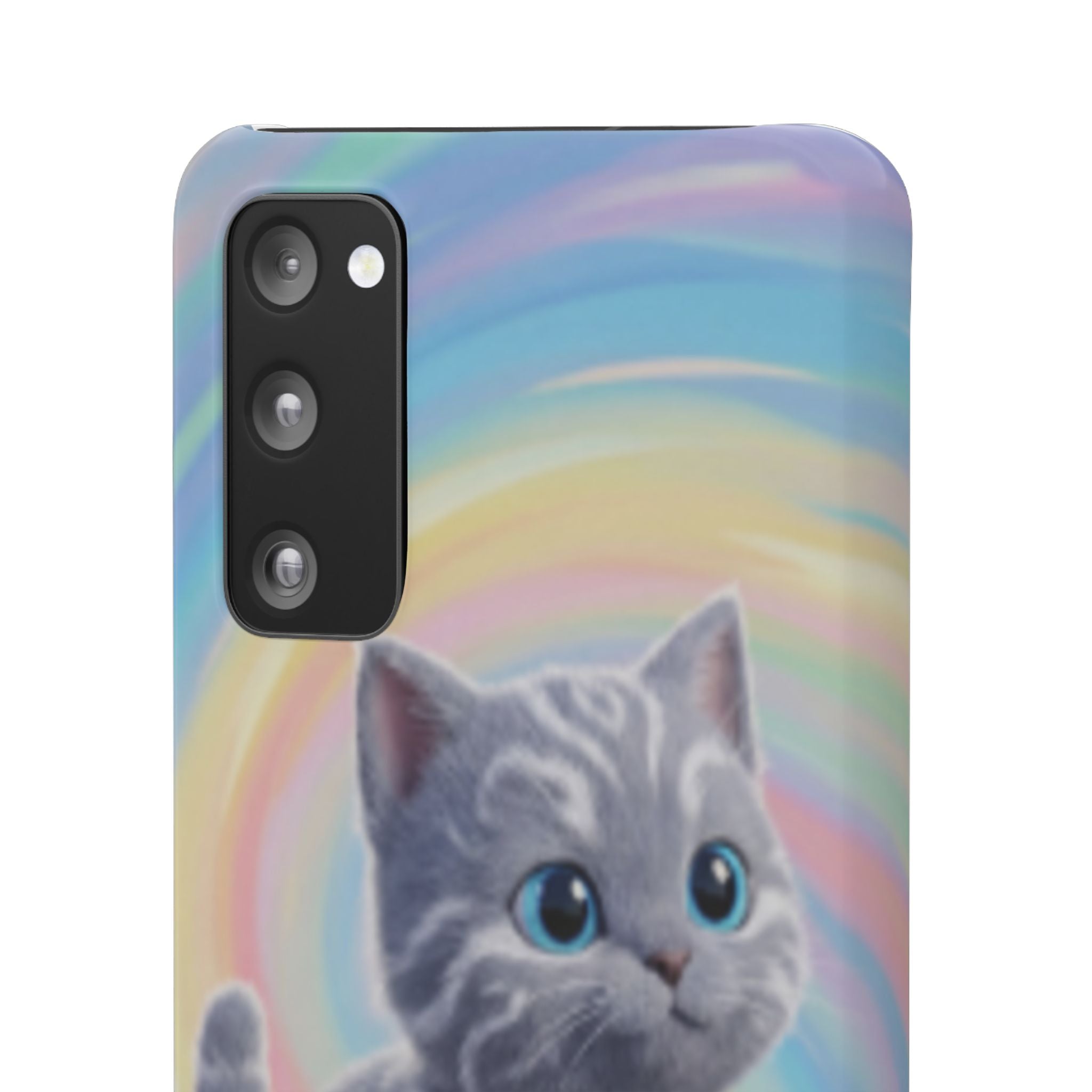 Gray Kitten Illustration Phone Case | Snap Case