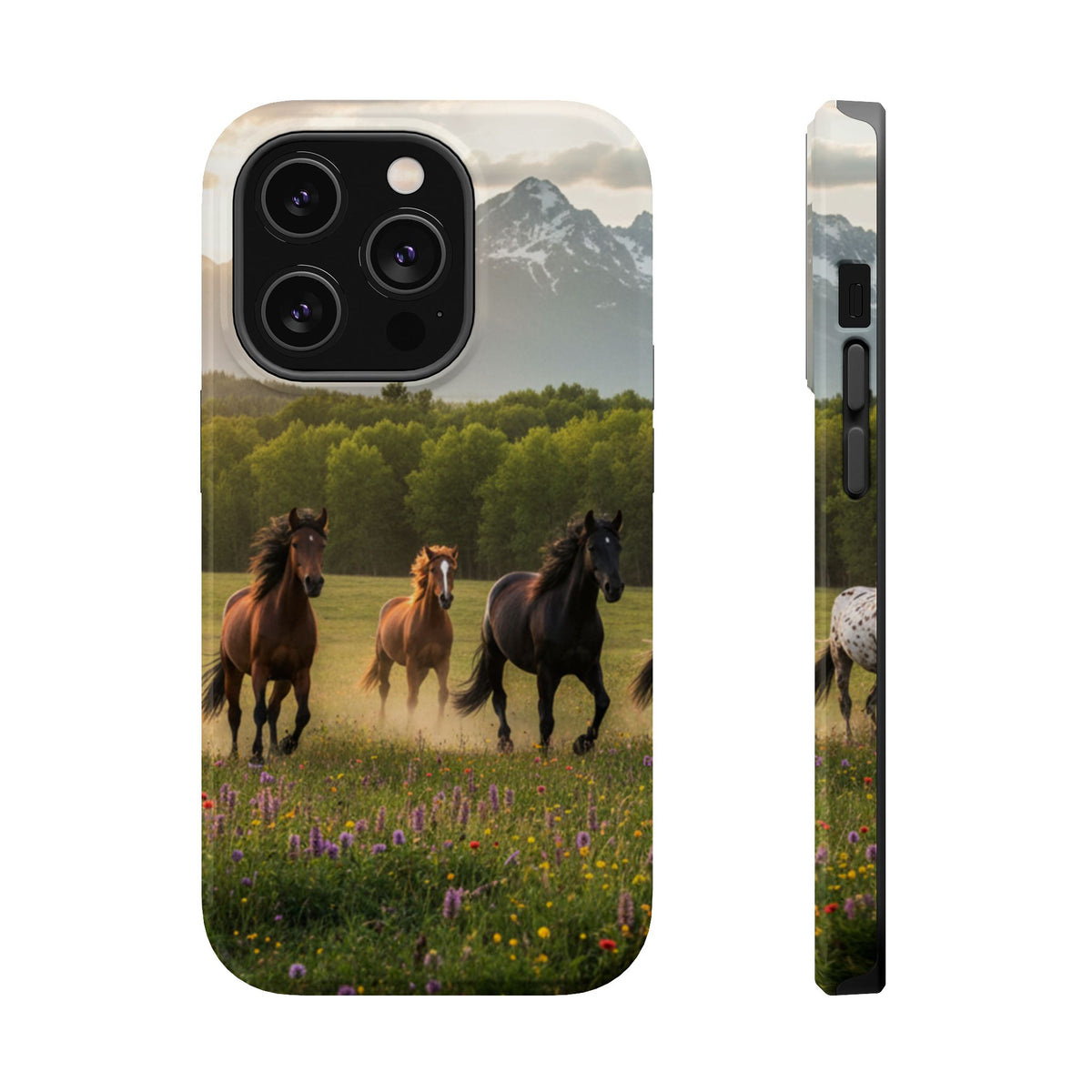 Running Horses Phone Case | Magnetic Impact-Resistant Case