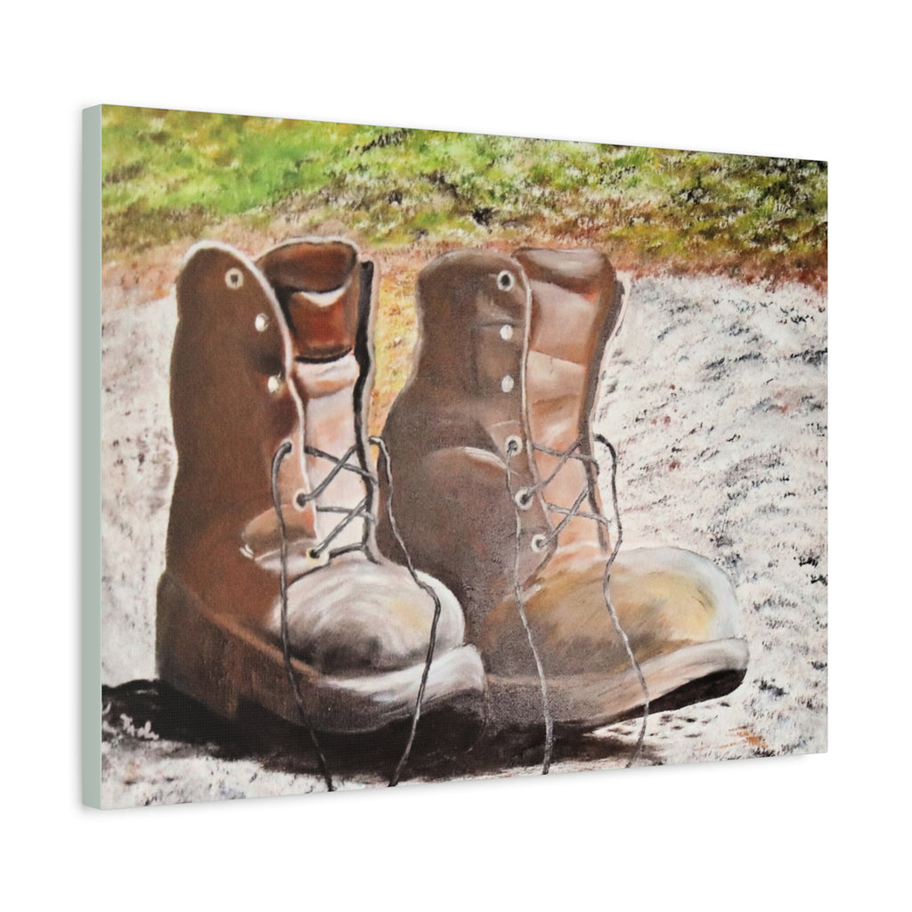 New Leather Boots/ Matte Canvas