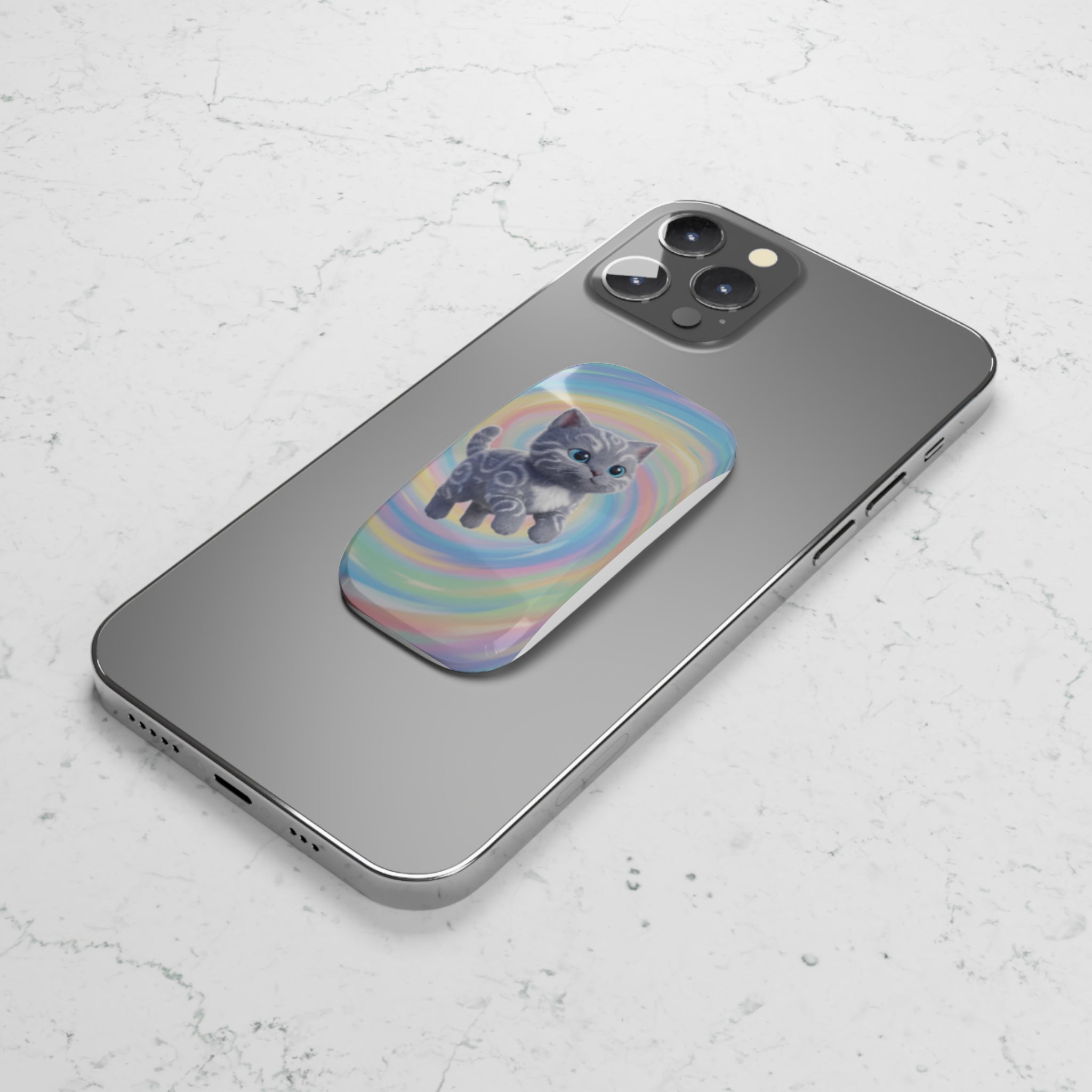 Kawaii Cat/Phone Click-On Grip