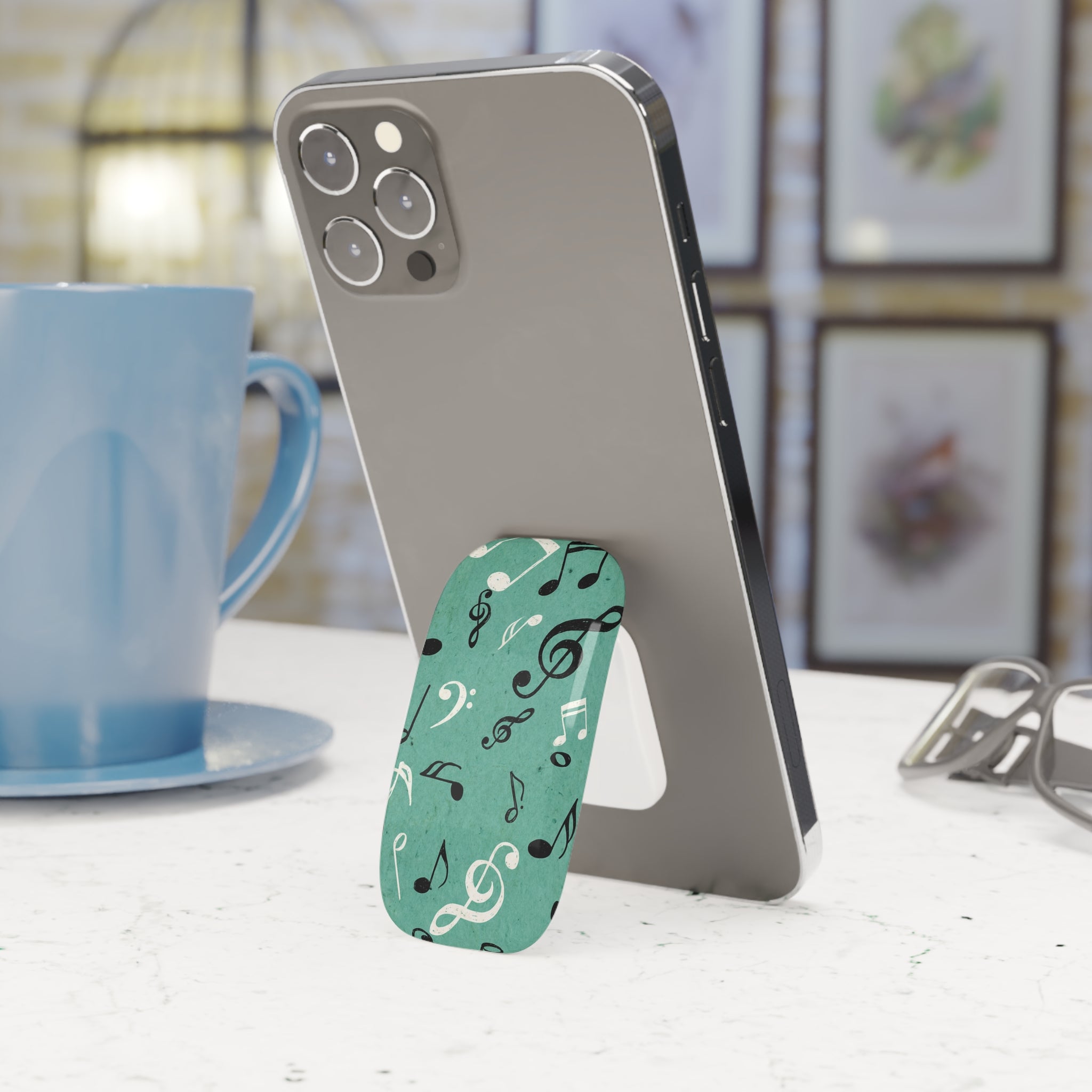 Musical Notes Phone Grip | Click-On Phone Grip