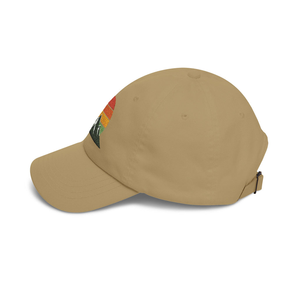 Retro Mountain Sunset Dad Cap | Embroidered Mountain Hat