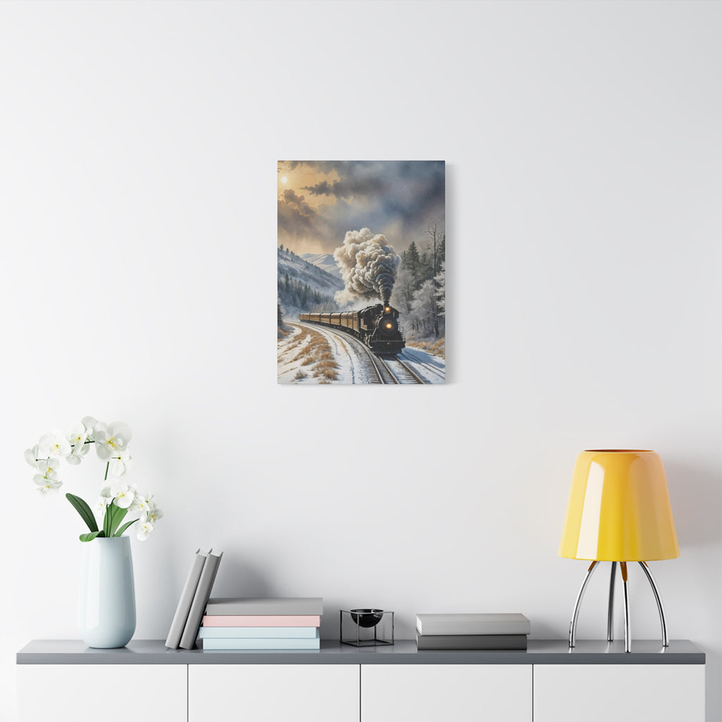 Matte Canvas, Steam Train  Stretched, 1.25"