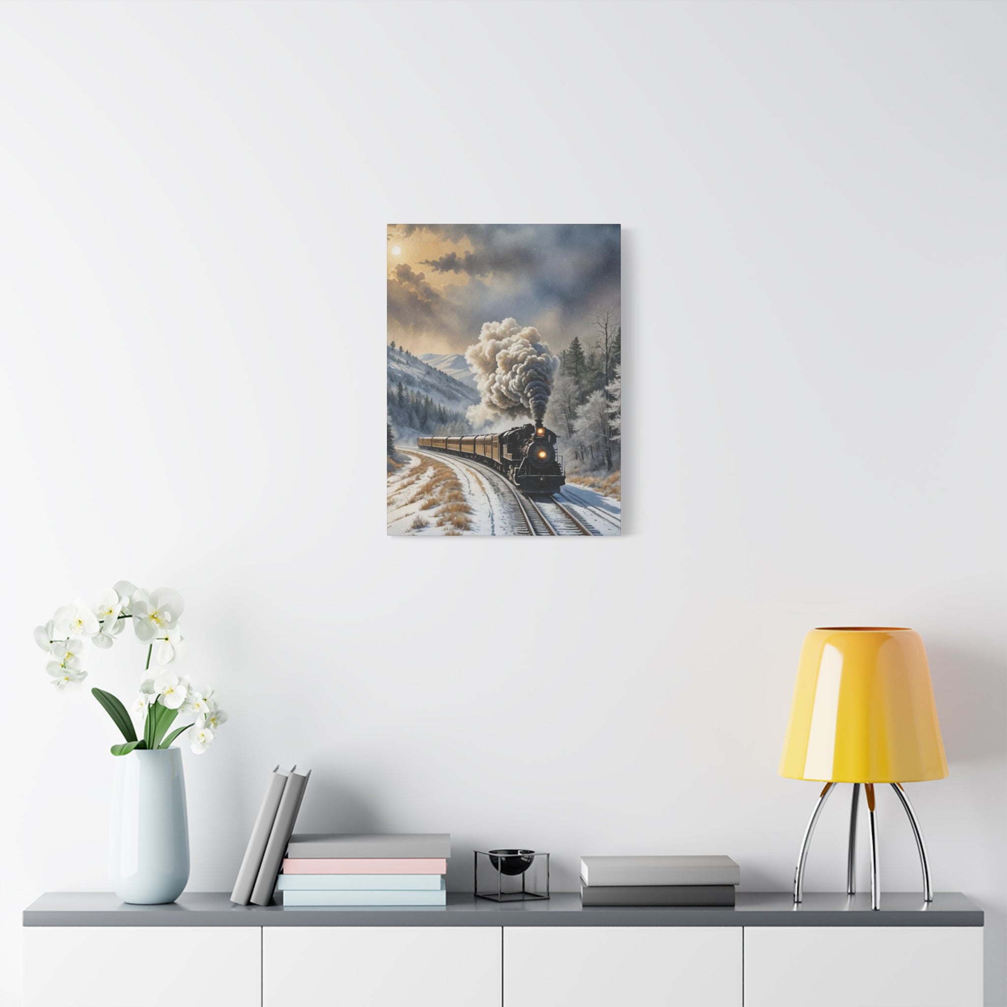 Matte Canvas, Steam Train  Stretched, 1.25"