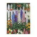 Floral Garden Minky Blanket/ Colorful Lupines & Butterfly Throw