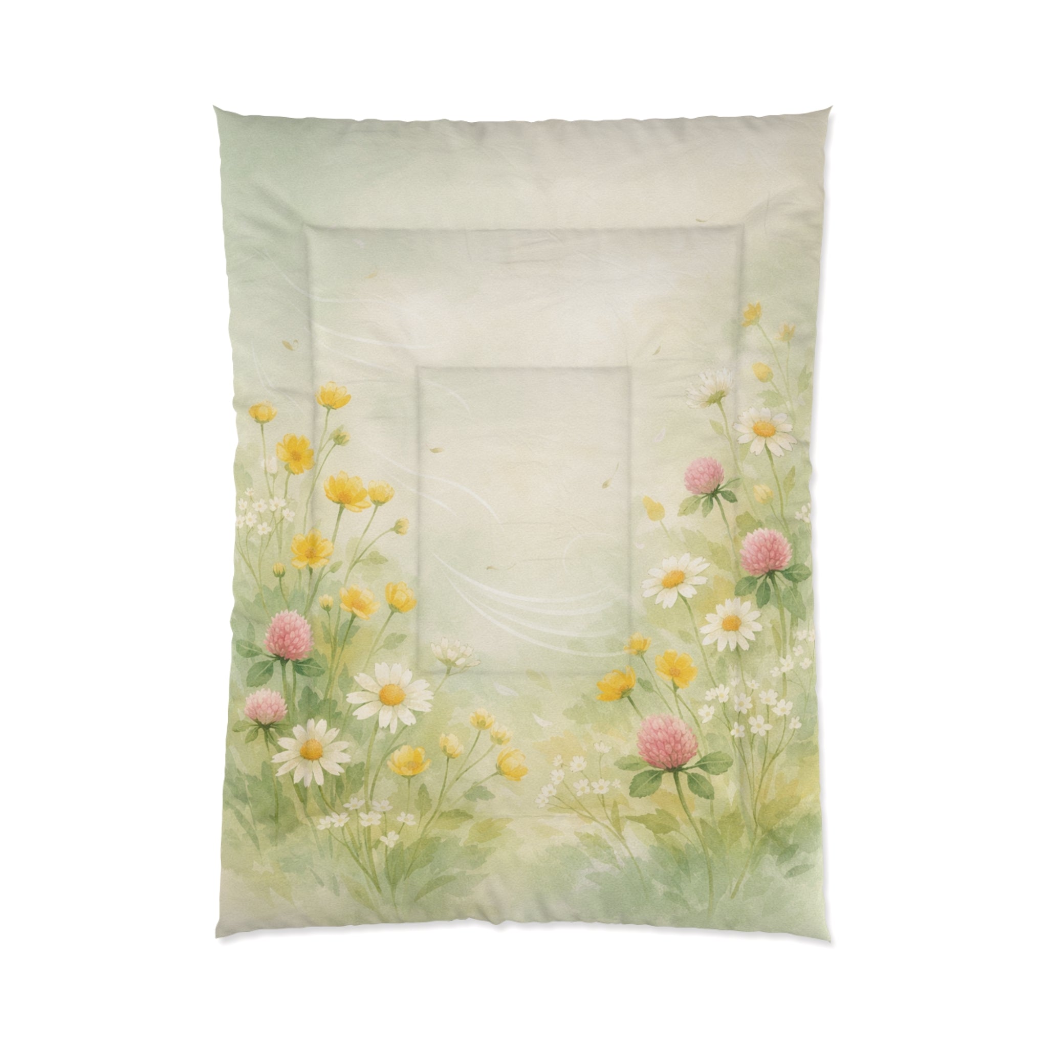 Wildflower Meadow Comforter | Daisies Clover Floral Bedding