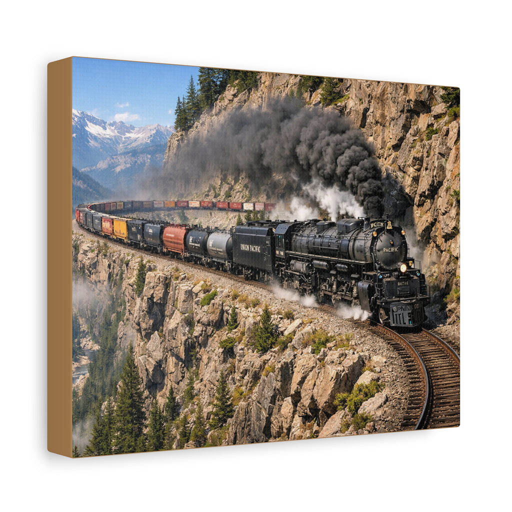 Big Boy Steam Locomotive Train Canvas