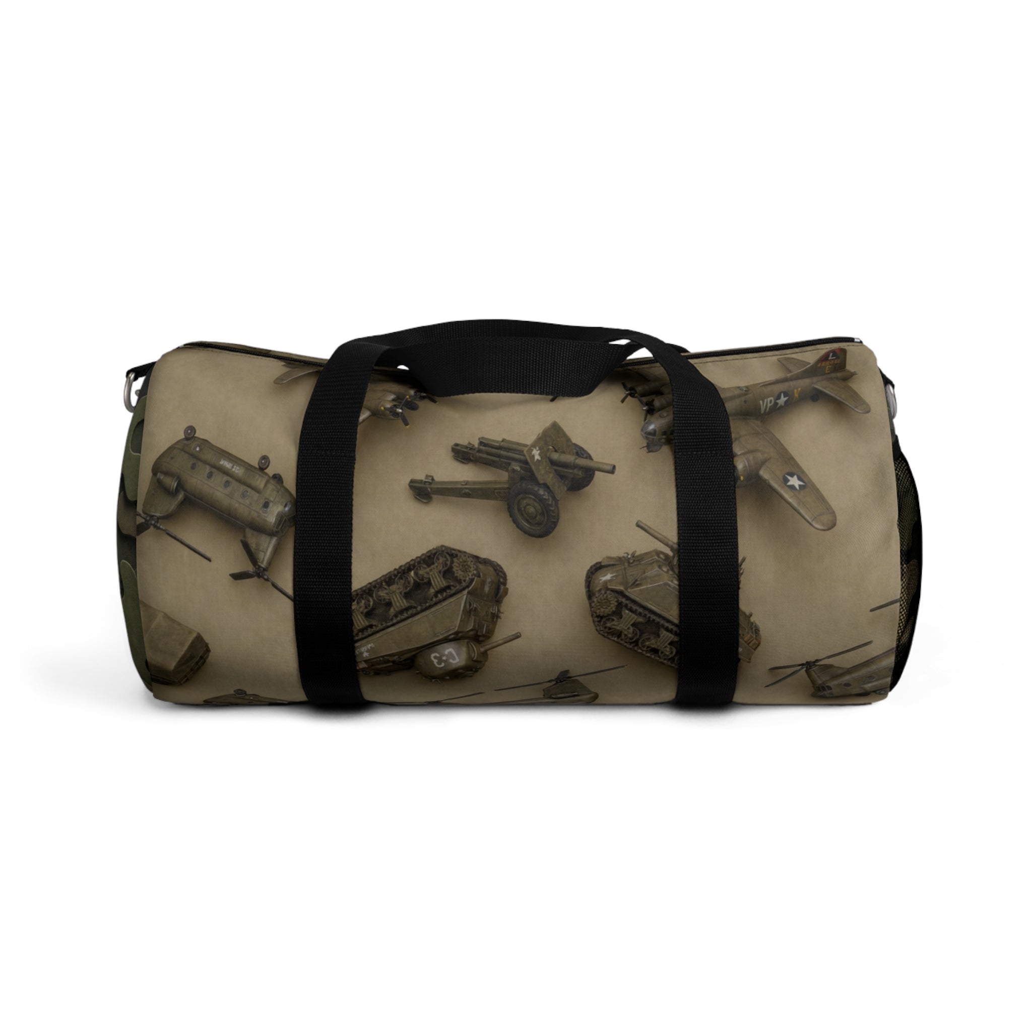 Vintage Tools Pattern Duffel Bag — Retro Carpenter Travel & Gym Bag