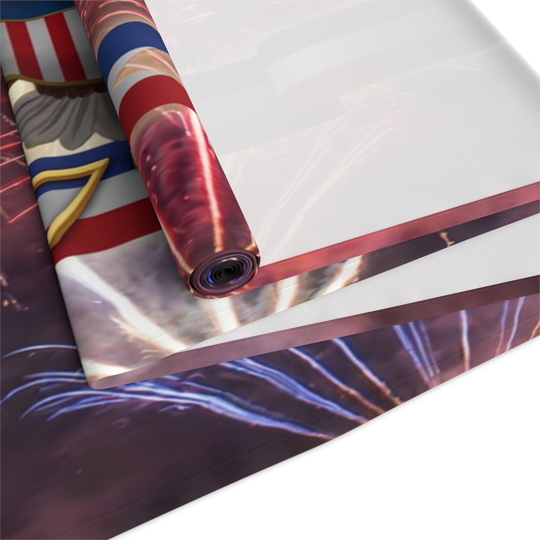 American Eagle with Fireworks Table Runner | Cotton Poly