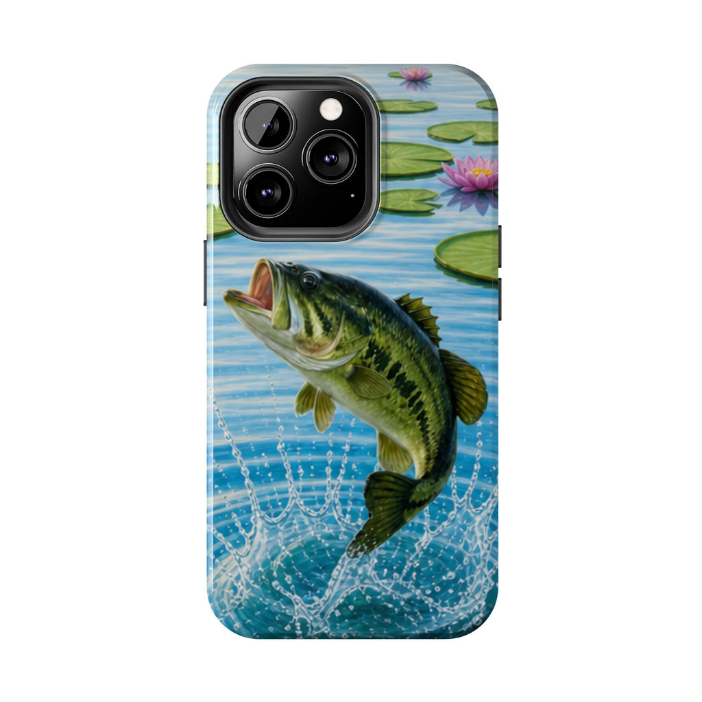 Largemouth Bass Jumping Phone Case | Tough Phone Case