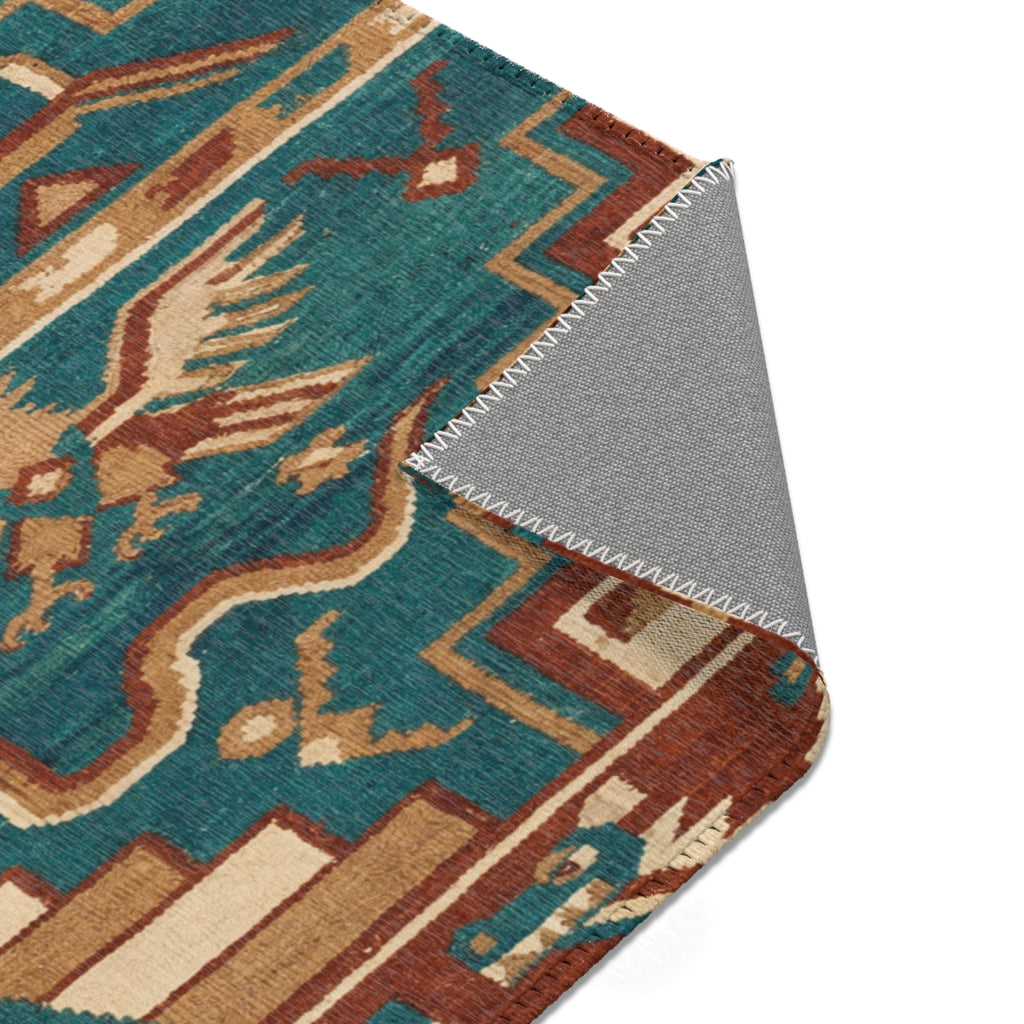Southwestern Tribal Pattern Area Rug | Aztec Geometric Design