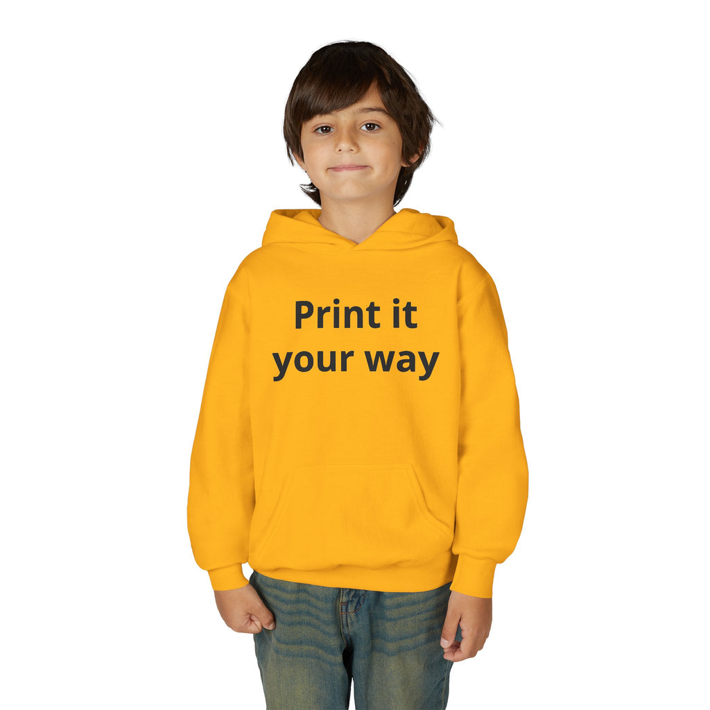 Hooded Sweatshirt Kids Print It Your Way | Custom Youth Hoodie
