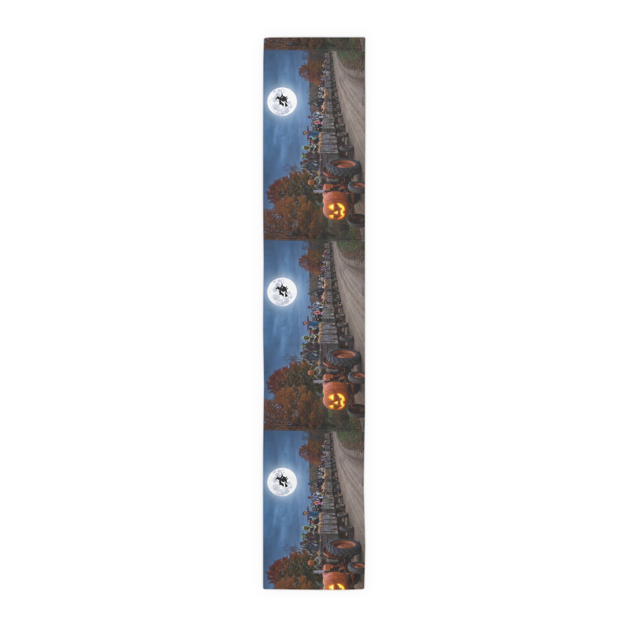 Halloween Pumpkin & Full Moon Table Runner