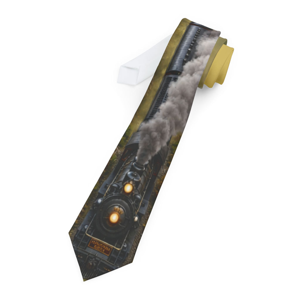 Pennsylvania Steam Train Necktie | Vintage Locomotive Railroad Tie