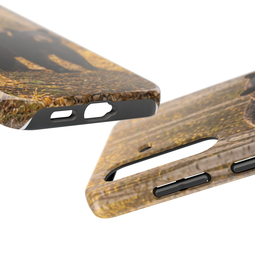 Black Bear Forest Phone Case | Tough Phone Case