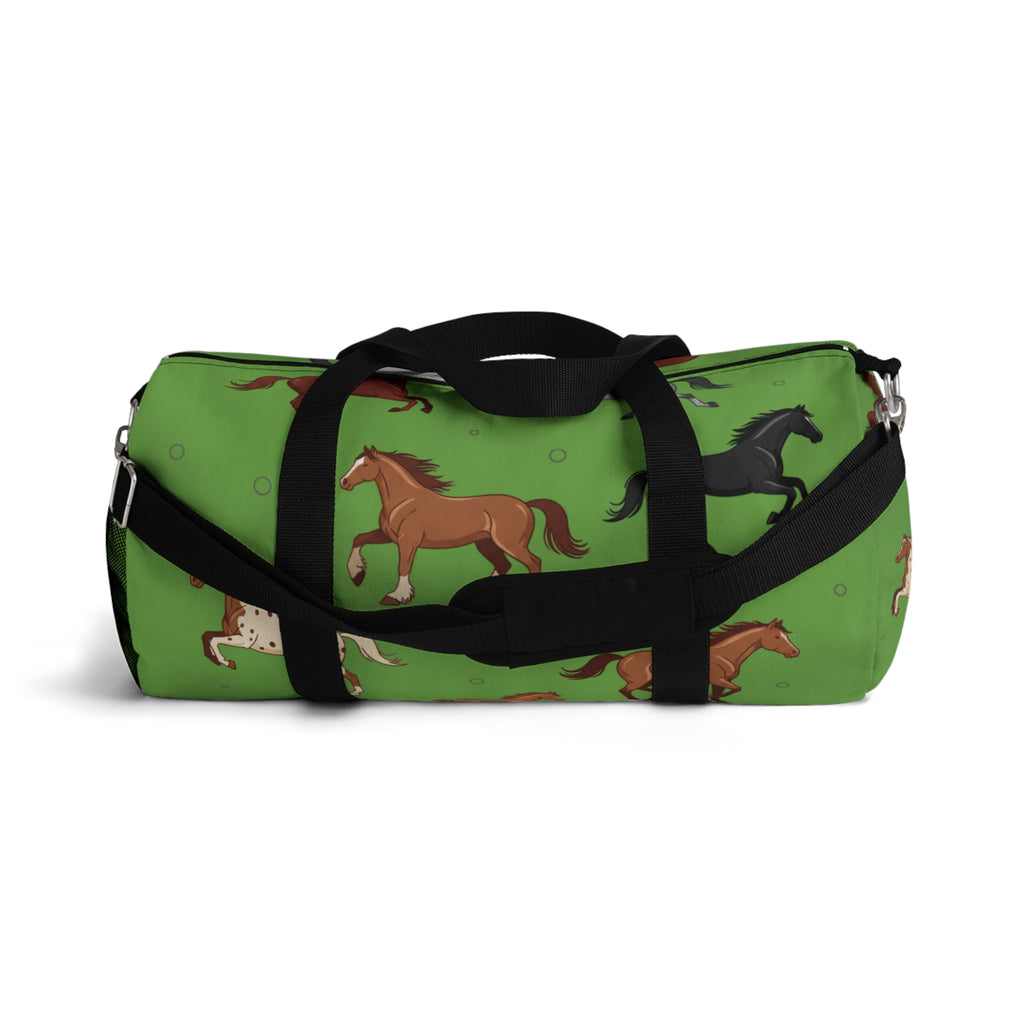 Copy of Green Equestrian Horse Pattern Duffel Bag / Travel Gym Overnight Bag