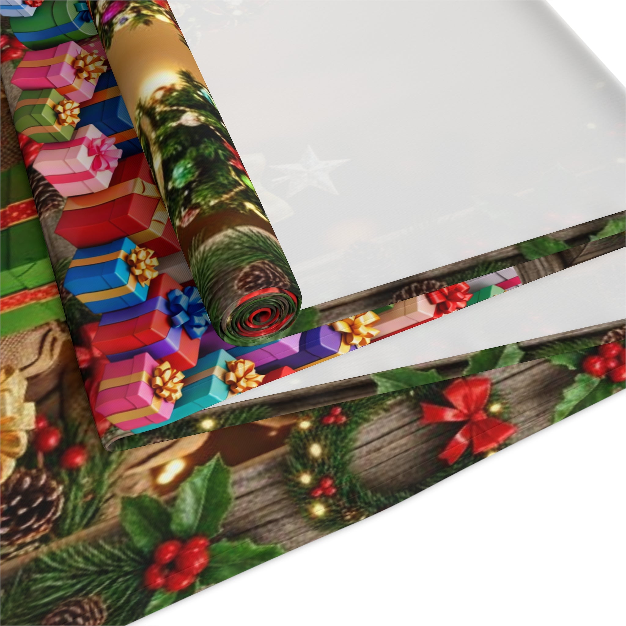 Christmas Tree and Presents Table Runner | Holiday Holiday Decor