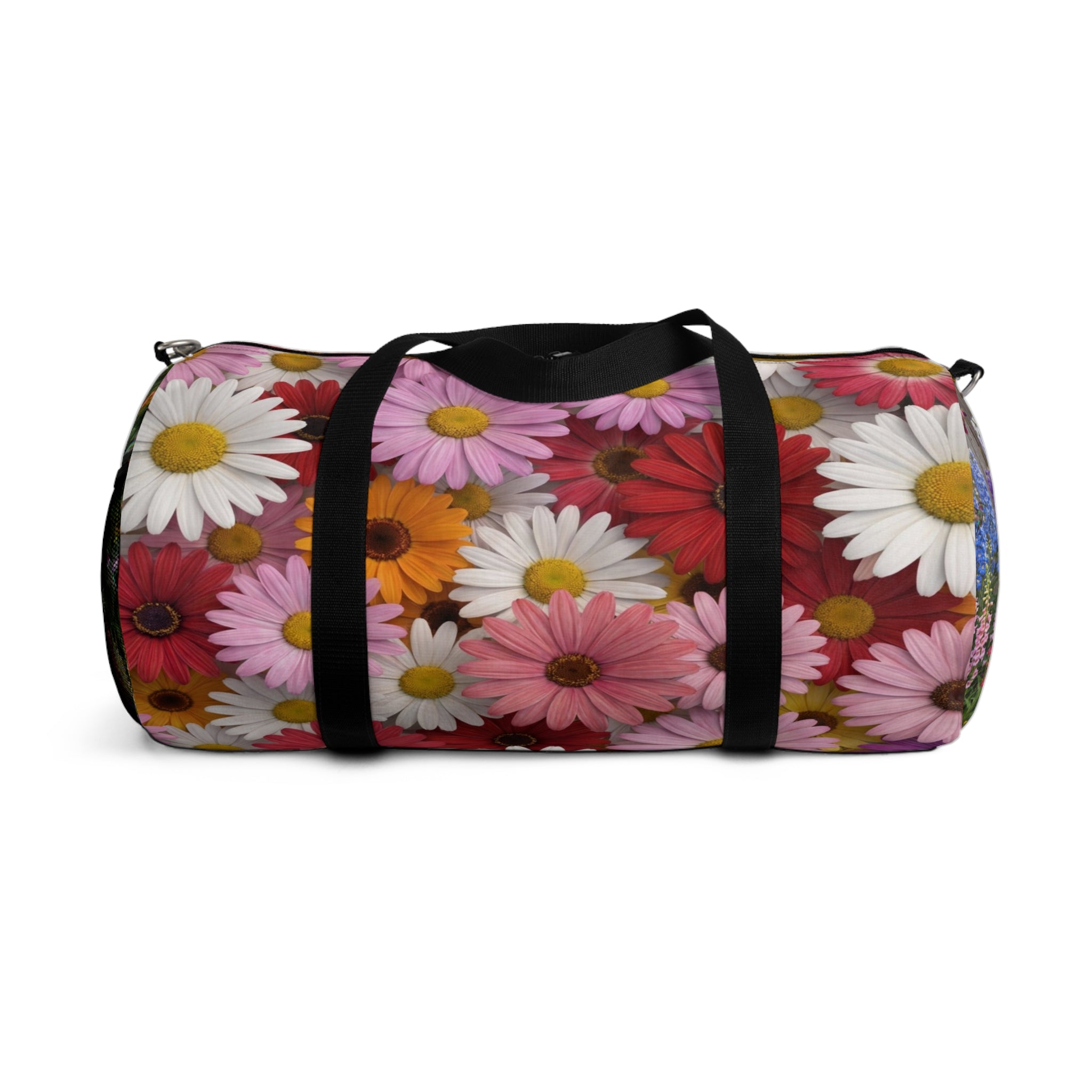 Floral Daisy Duffel Bag — Colorful Travel & Gym Bag