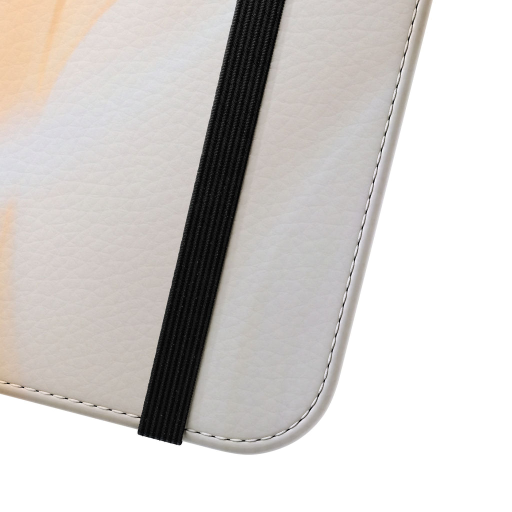 Pastel Marble Flip Case / Soft Watercolor Phone Wallet Cover with Card Slots