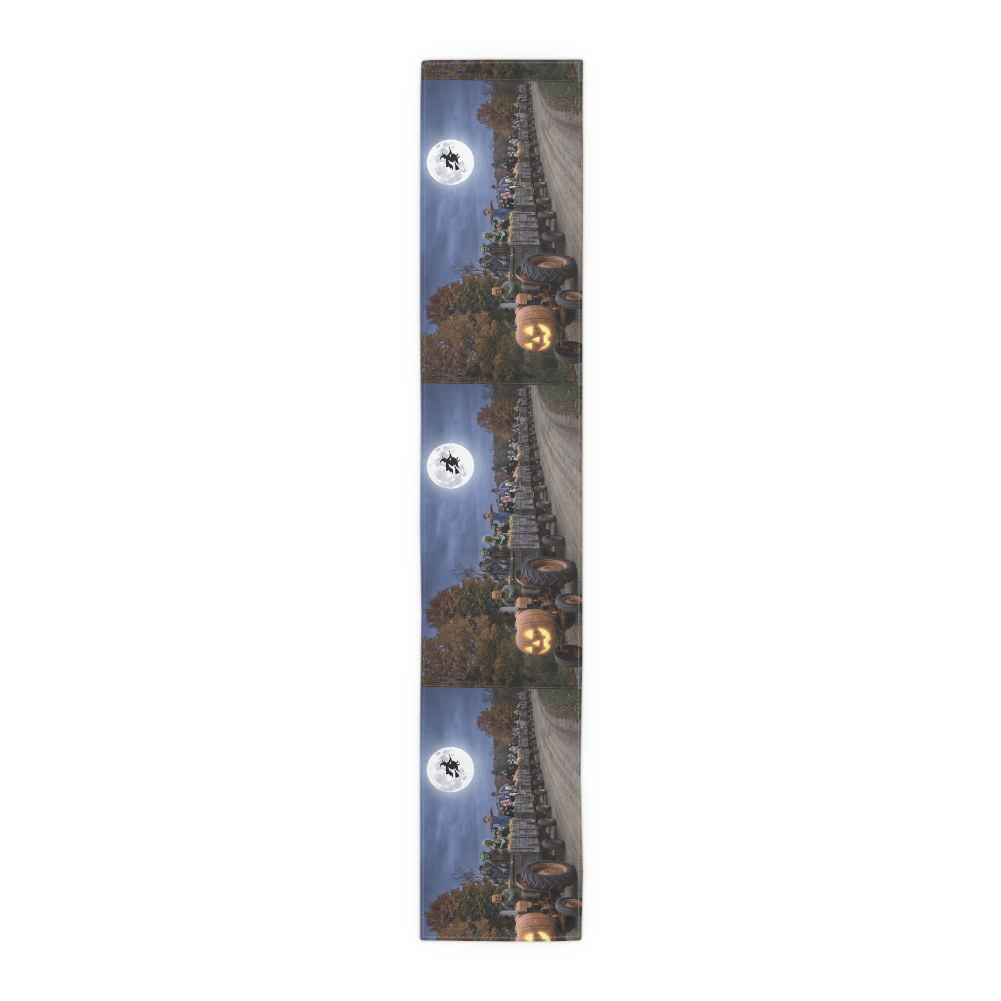 Halloween Pumpkin & Full Moon Table Runner
