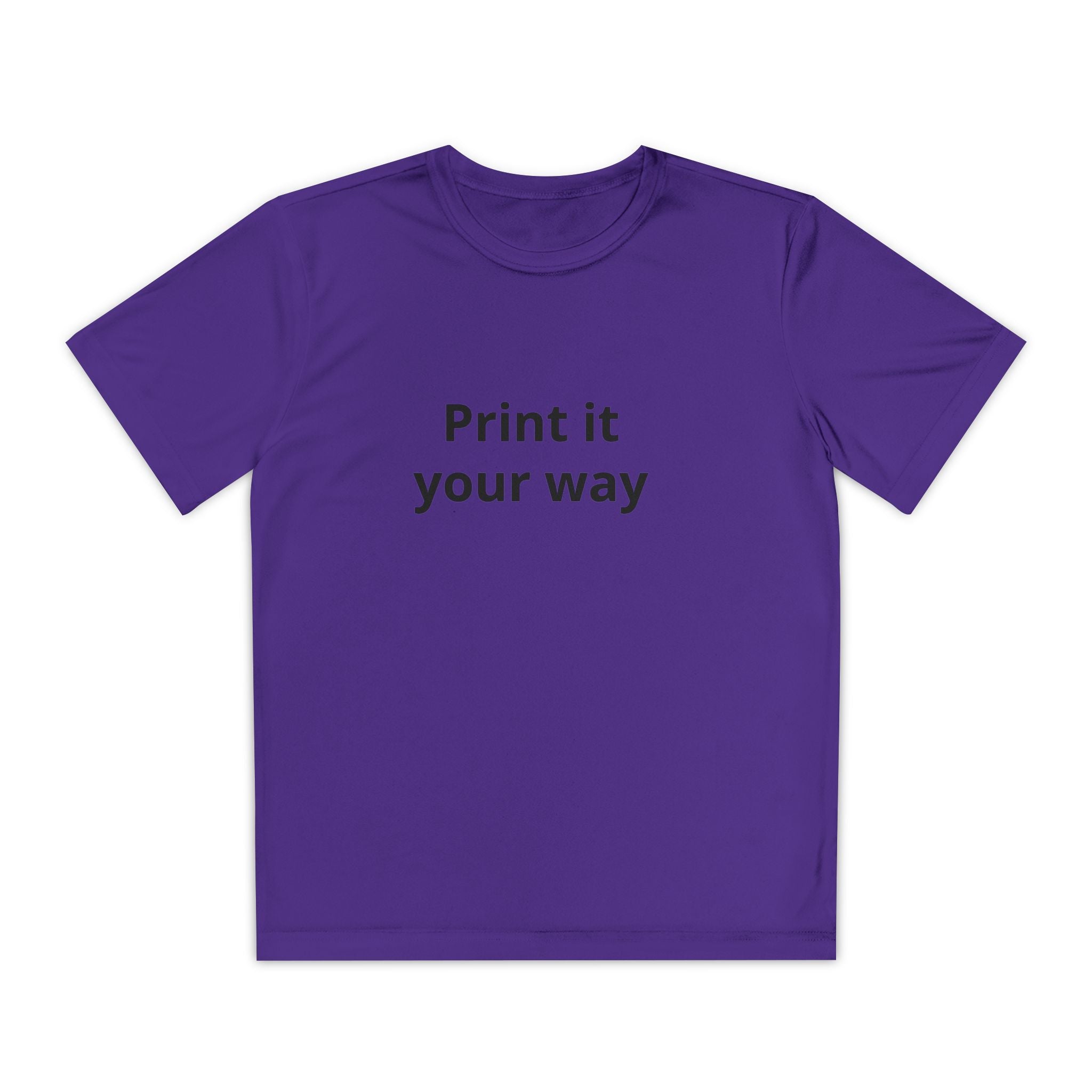 Customizable Plain White Kids T-Shirt – Youth Cotton Tee for DIY Printing