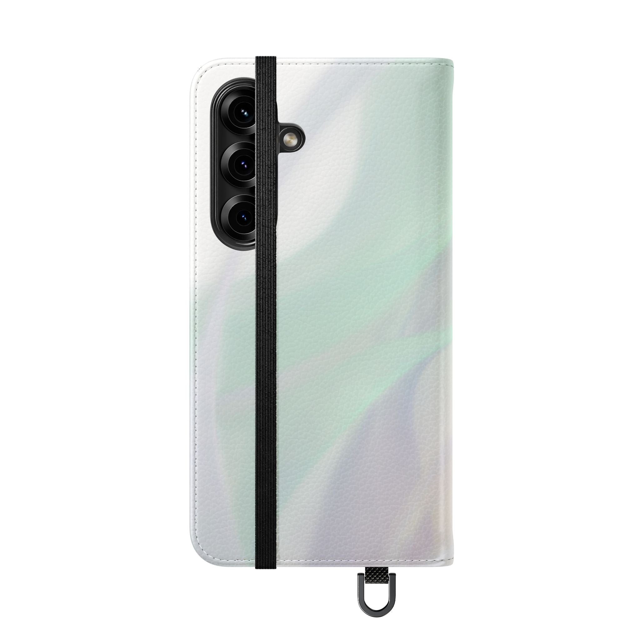 Pastel Marble Flip Case / Soft Watercolor Phone Wallet Cover with Card Slots