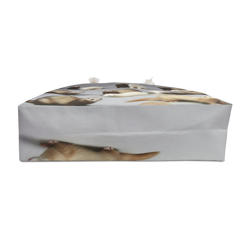 Weekender Bag/Ferret Pattern / Cute Ferret Travel Tote