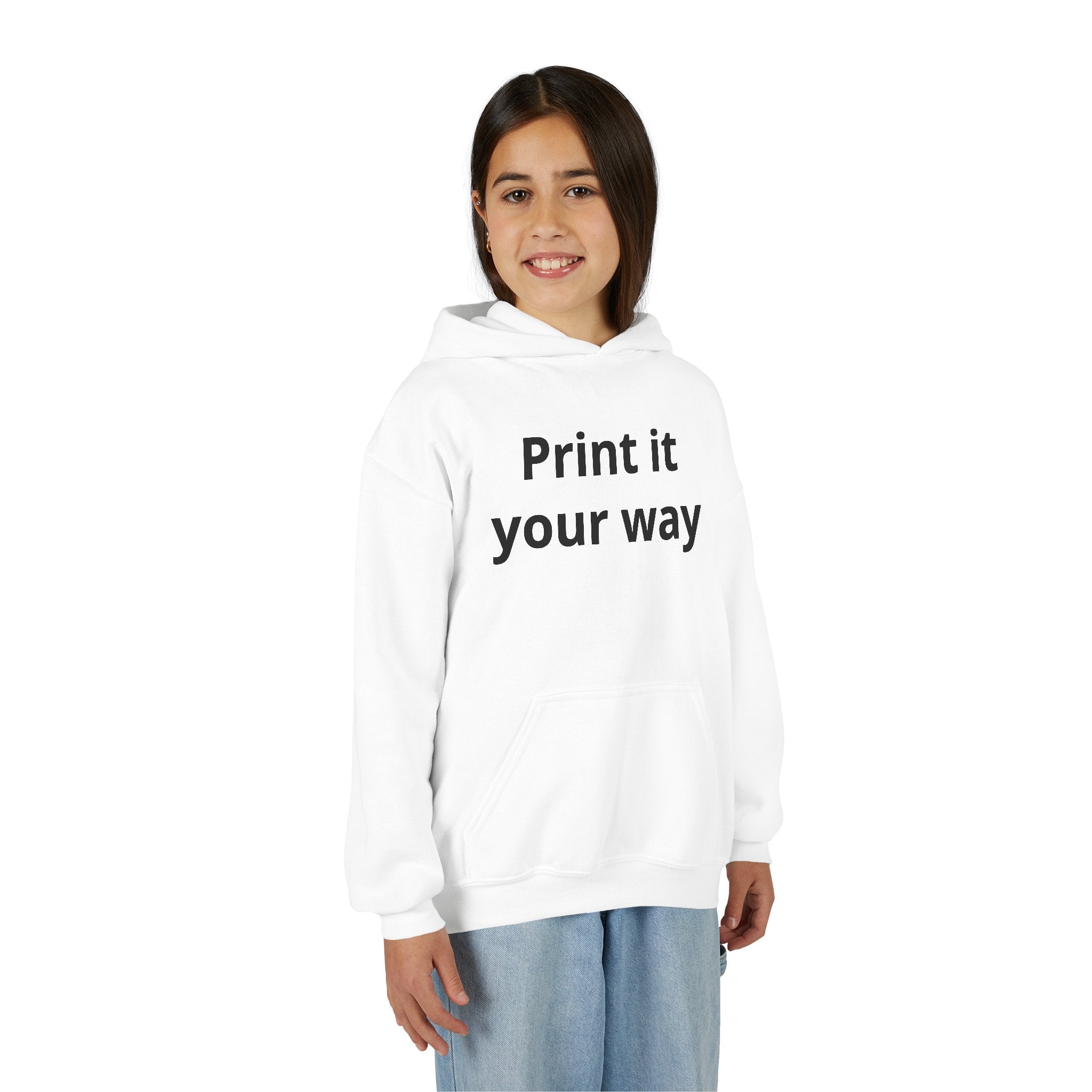 Hooded Sweatshirt Kids Print It Your Way | Custom Youth Hoodie