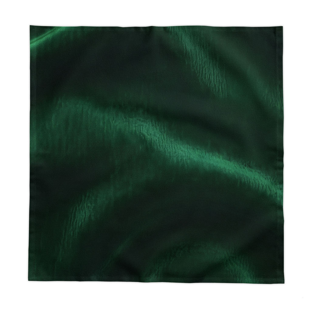 Emerald Decorative Tablecloth | Deep Green Silk-Look Table Cover