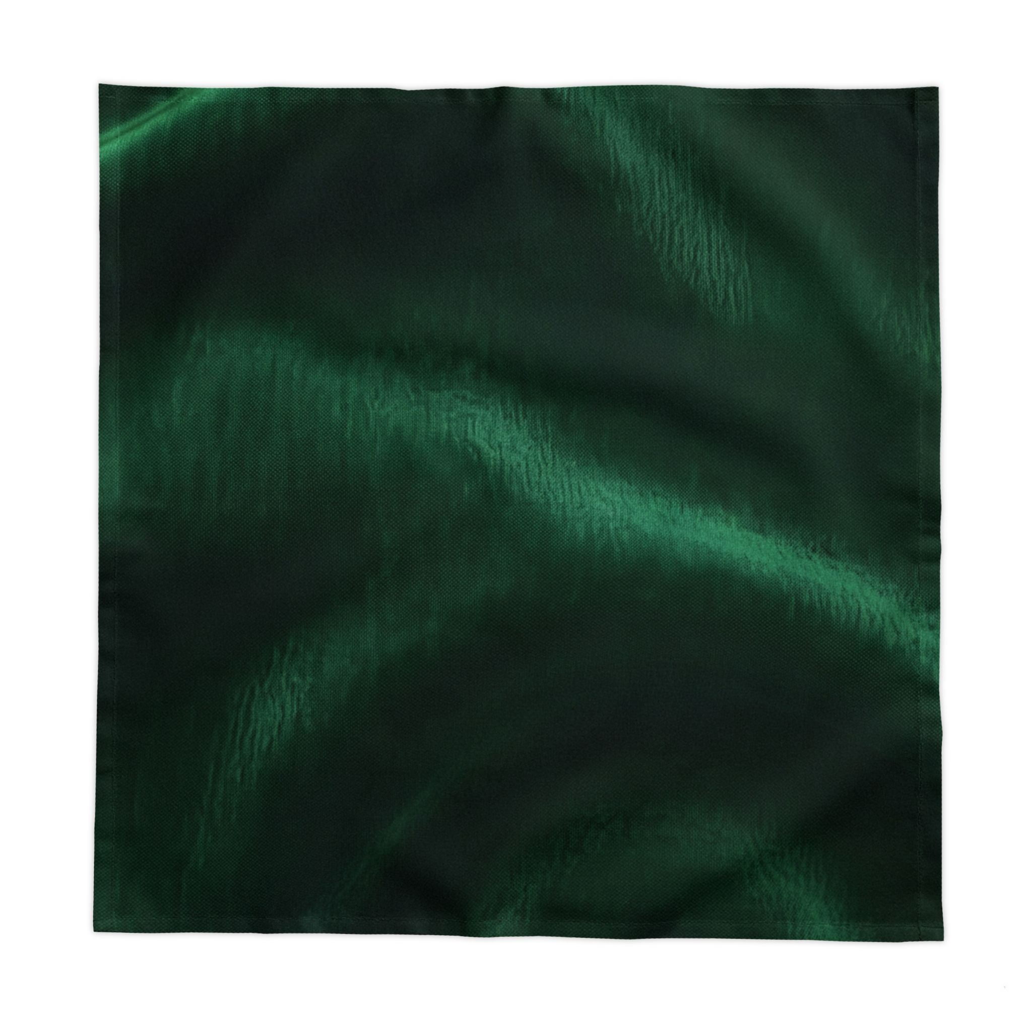 Emerald Decorative Tablecloth | Deep Green Silk-Look Table Cover