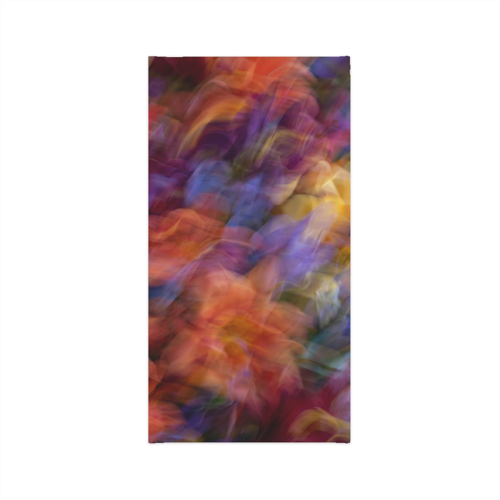 Abstract Floral Blur Neck Gaiter | Colorful Swirl Pattern