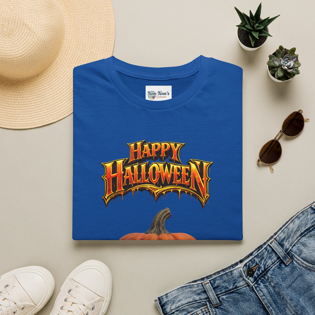 Happy Halloween Pumpkin T-Shirt | Jack-O'-Lantern Graphic Tee