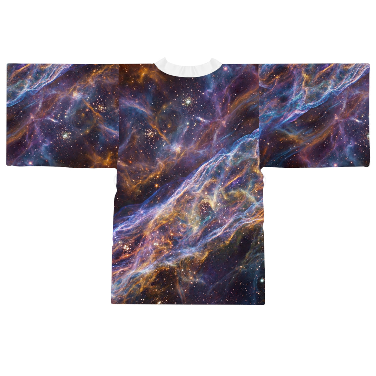 Cosmic Nebula Print Kimono Robe